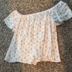Off the shoulder shirt